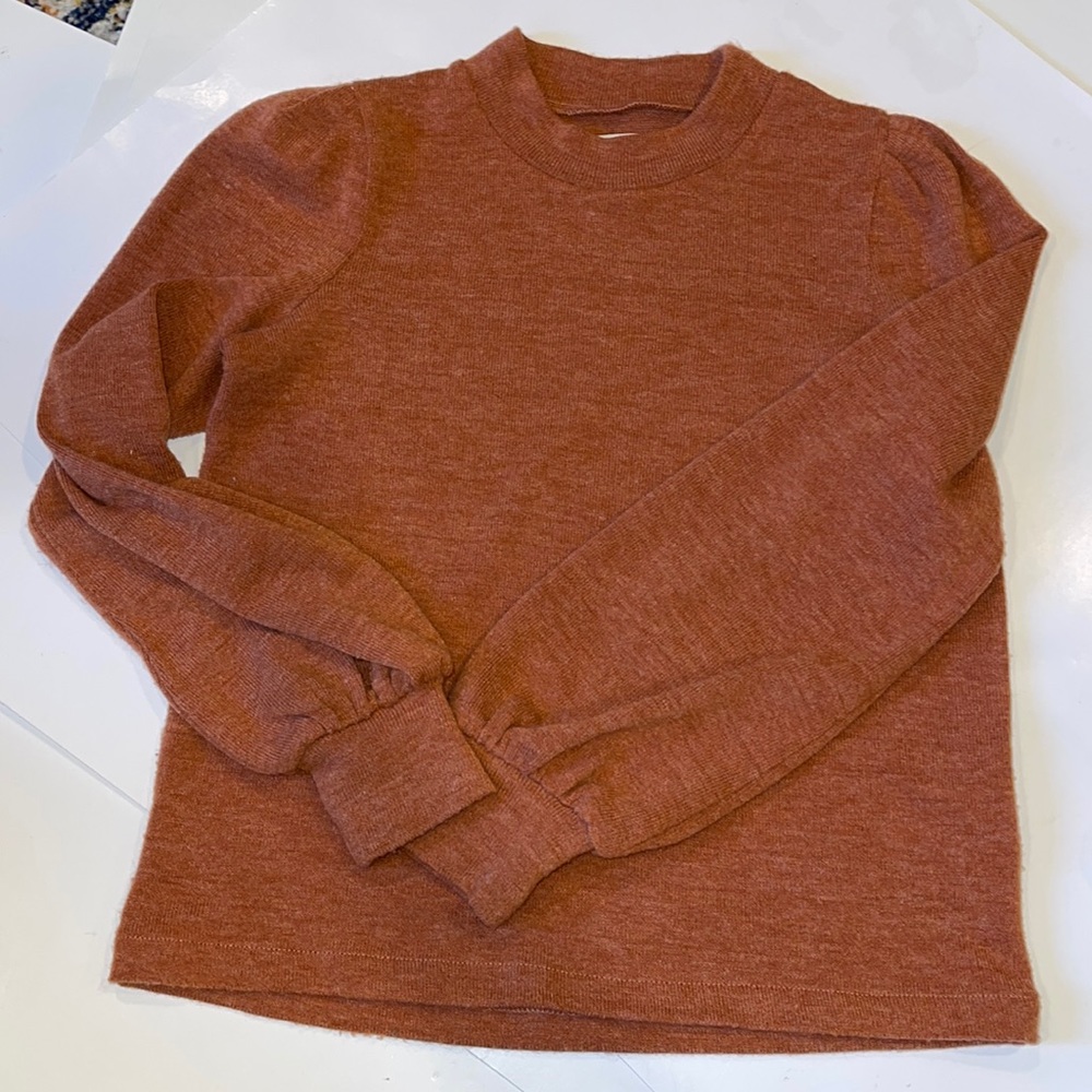 Madewell burnt orange sweater